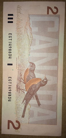 Canadian-$1-&-$2-Bills-1967,-1973,-1986