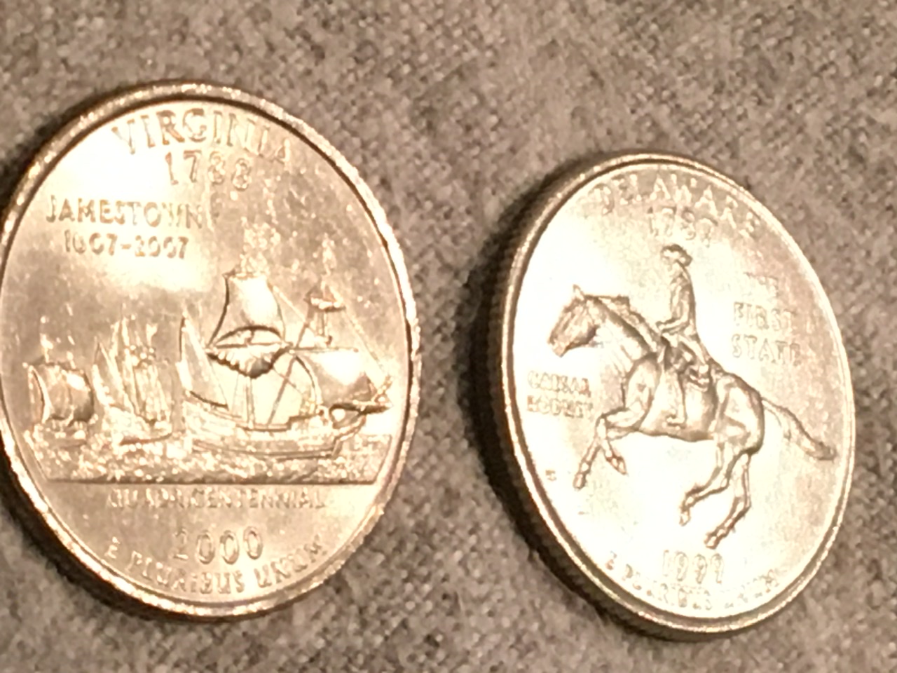 2000-P-Virginia-Quarter---Double-Nose,-Lips-And-Chin-Circulated