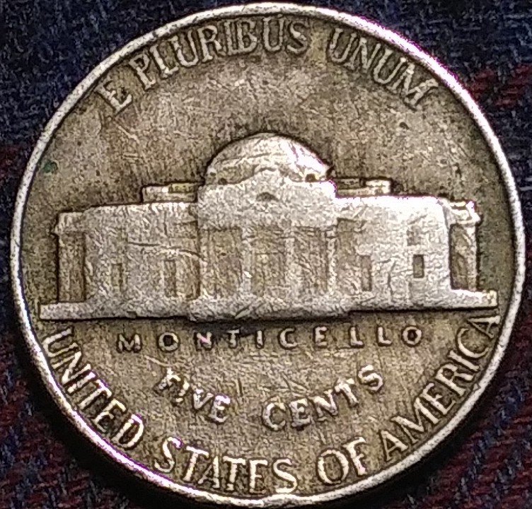 1942-Jefferson-Nickel-/-Damage?