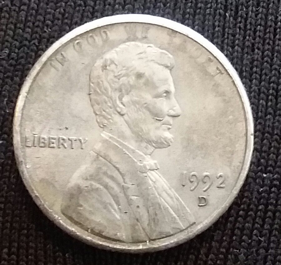 1992-D-Penny-That-Looks-Silver-Colored