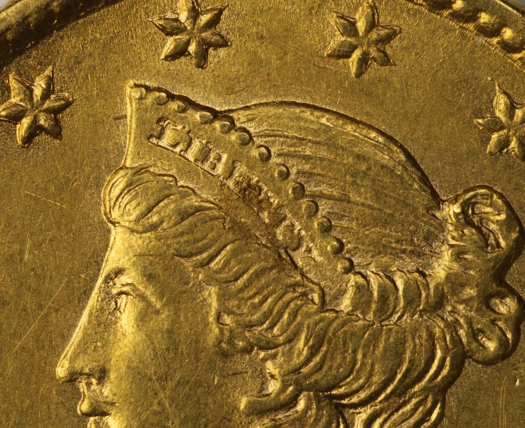 1854-Lh-Gold-Dollar-Up-For-Grading