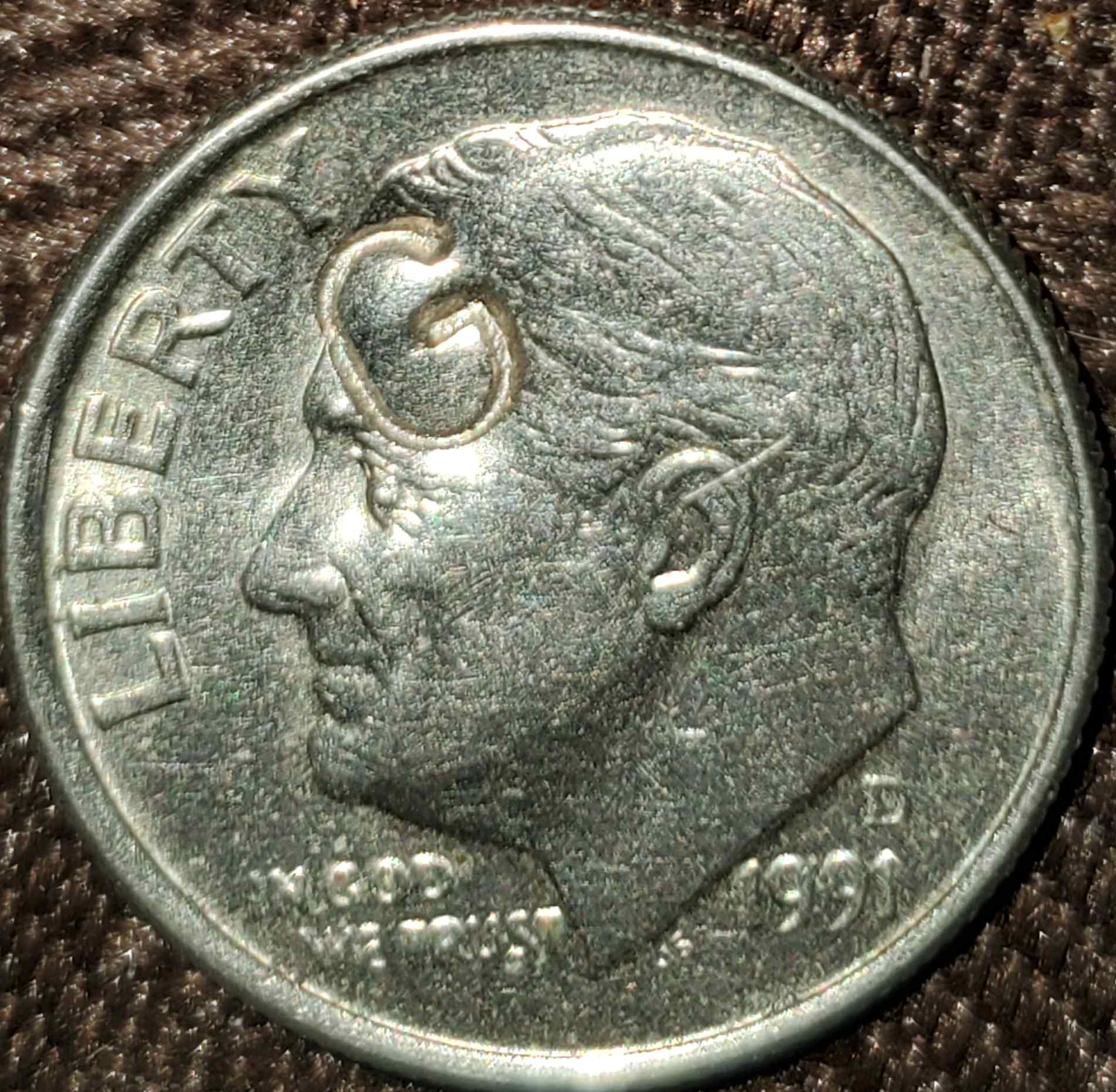 1991-D-Mint-Roosevelt-Dime-