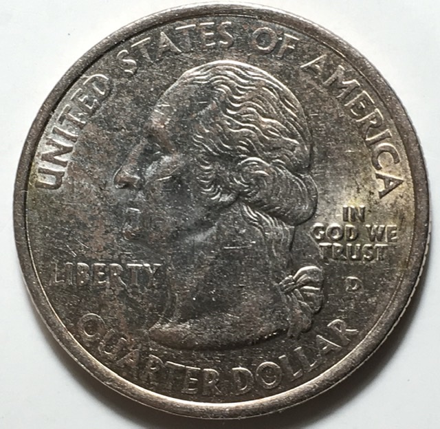 2002-D-TN-Quarter,-Strange-Coloring-On-Both-Sides,-Is-Planchet-Defective?