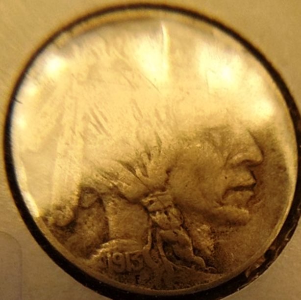 1913-Buffallo-Nickel-Stamped-On-Another-Coin