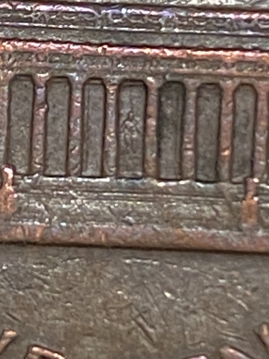 1964-D-Penny--Hanging-Lincoln-On-Reverse--Rare-Find?