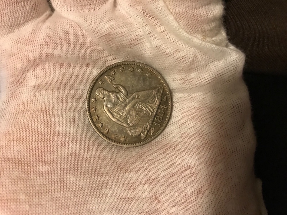 1854-Arrows-Seated-Lib-Half-For-Grading