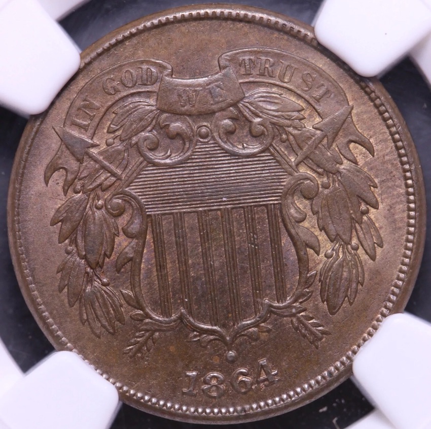 1864-2-Piece-Cents-For-Grading