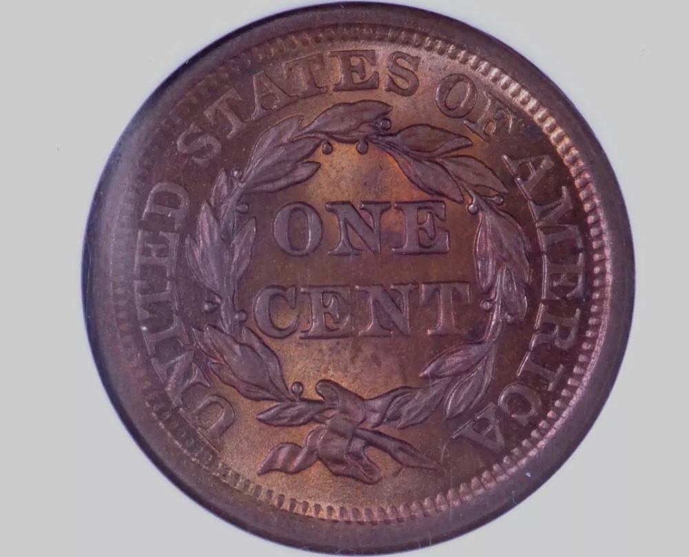 1853-Braided-Hair-Large-Cents-For-Grading