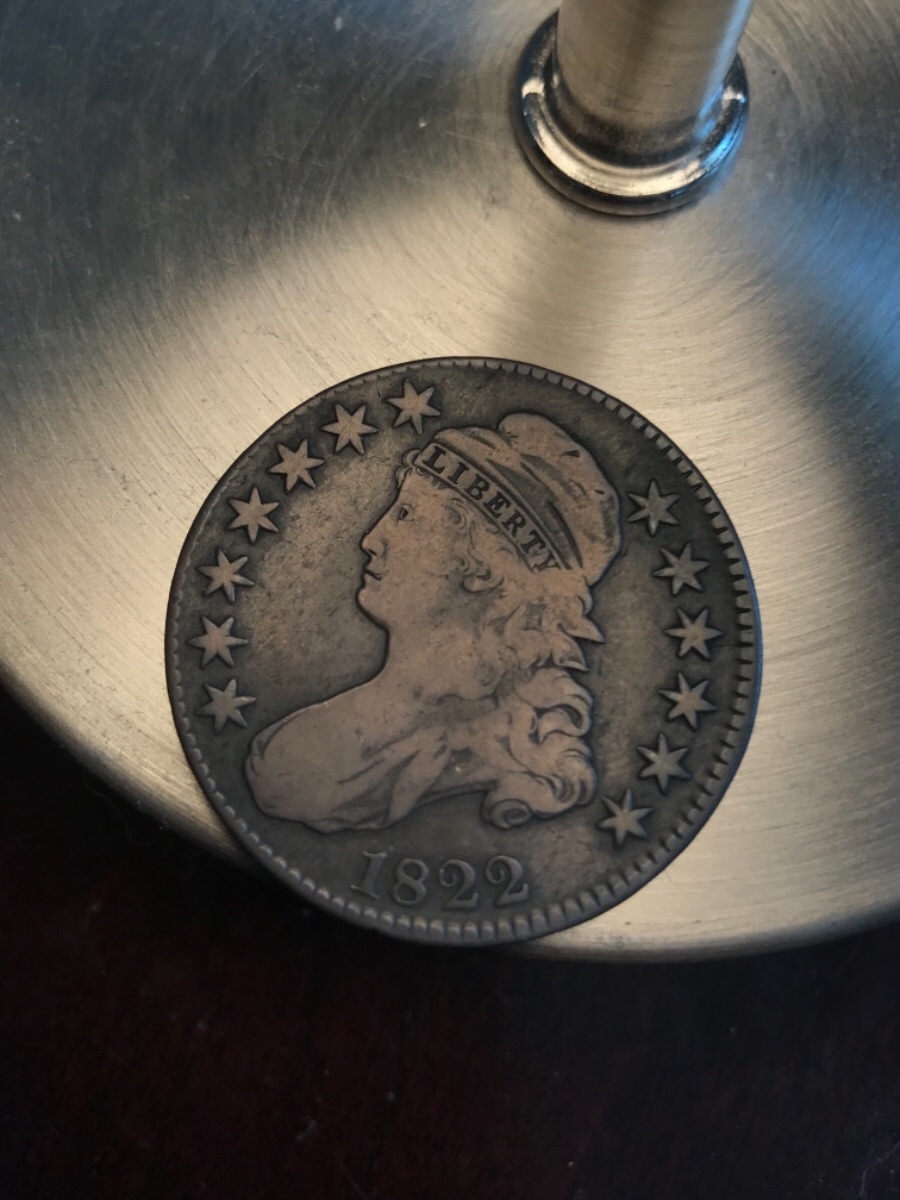 1822-Capped-Bust-Half-For-Grading