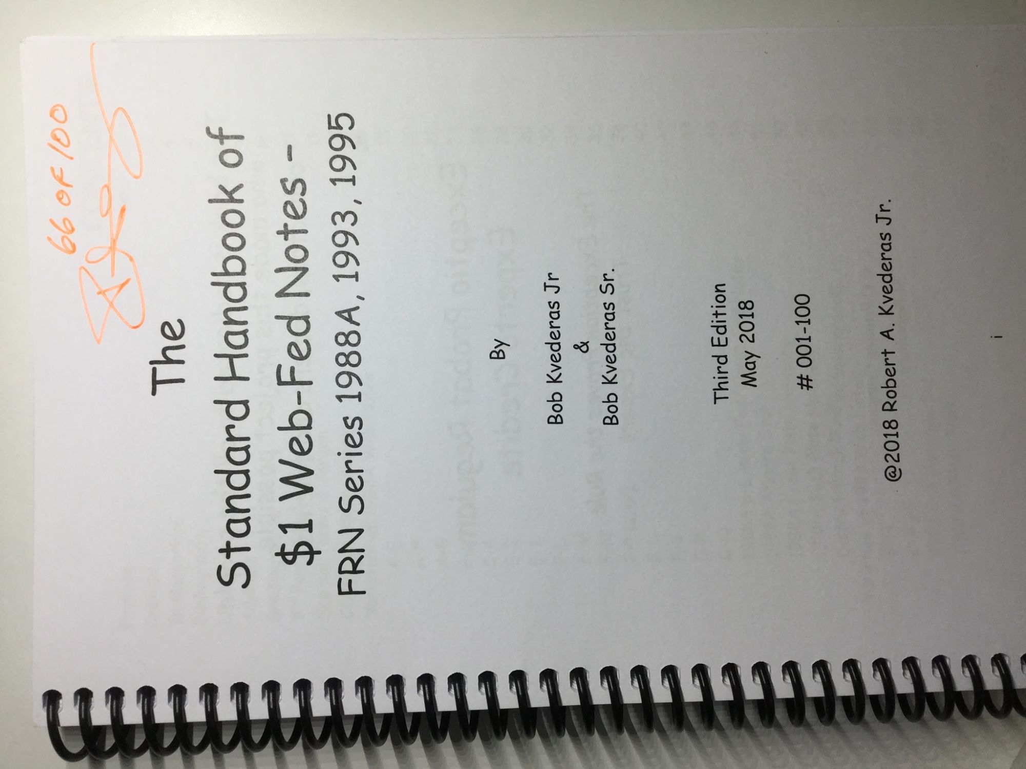 The-Standard-Handbook-Of-$1-Web-Fed-Notes---1988A,-1993,-1995-Third-Edition