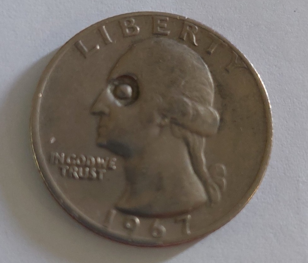 1967-Quarter-Intentional-Damage?-I've-Seen-One-Same-Year-Online-With-Similar-Damage