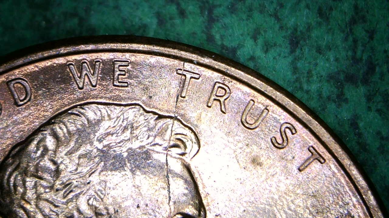 1993-P--Lincoln--Cent-With-Crack