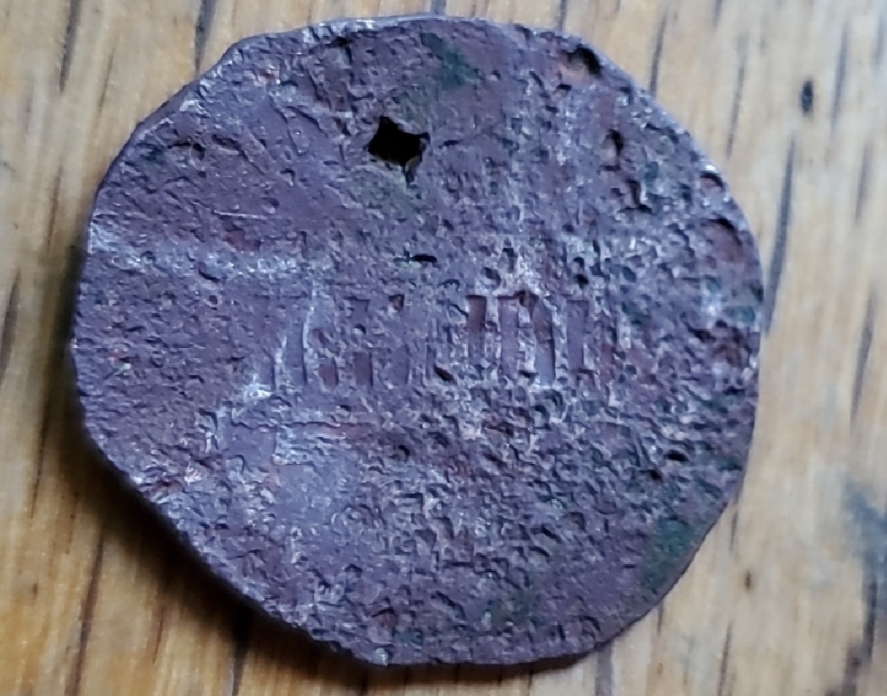 ID-Help.-Cash-Token-&-Greek-Coin-?-Found-These-Metal-Detecting-1840's-Home-Site