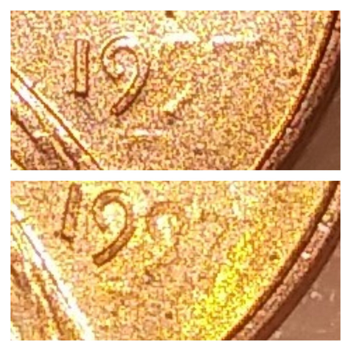 1997-D-Penny-Rubbed/-Missing-Letters/Numbers