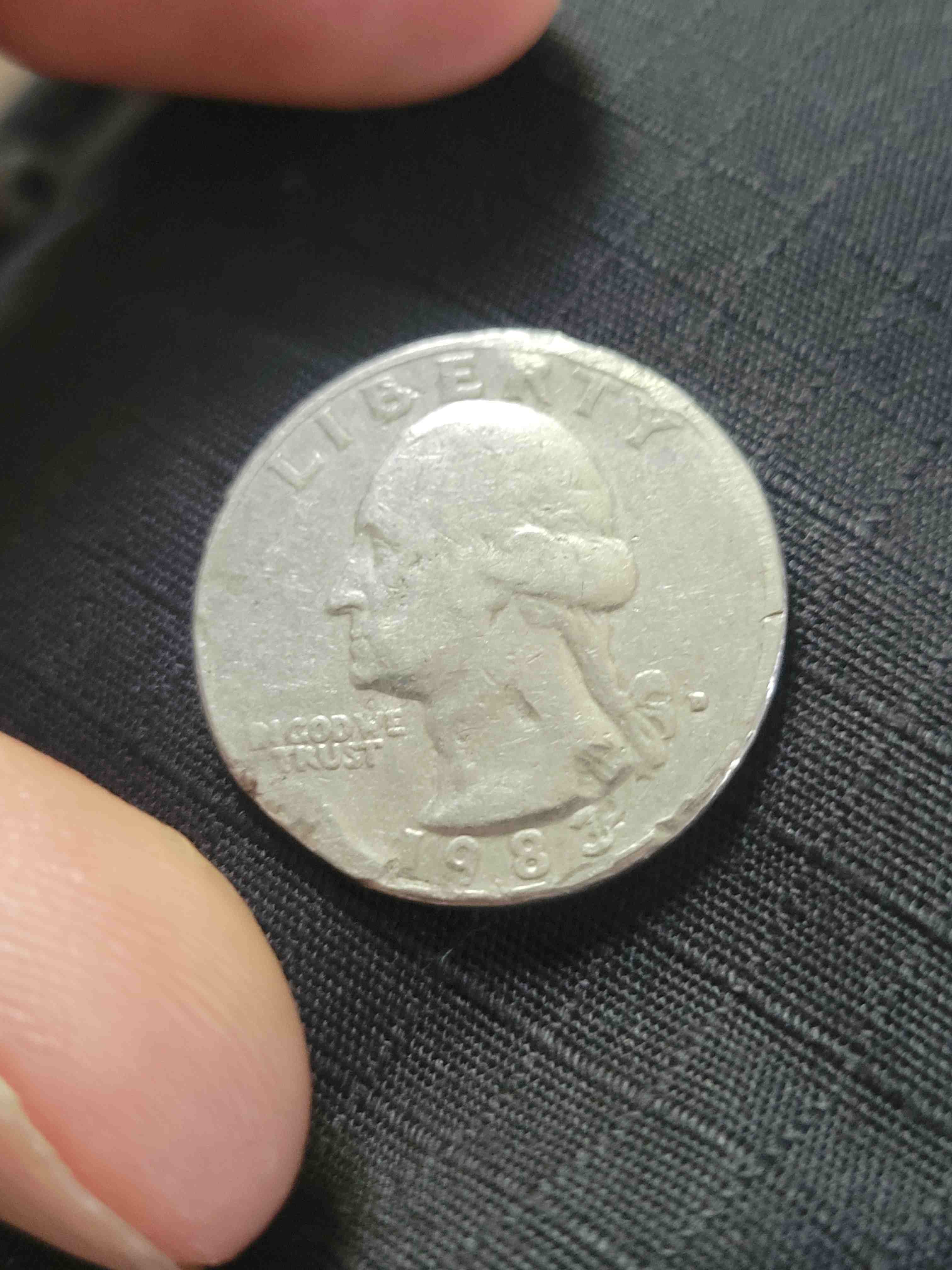 What-Type-Of-Error-Is-This.-1983-D-Quarter.-Planchet-Or-Mule.-Or-Something-Else.