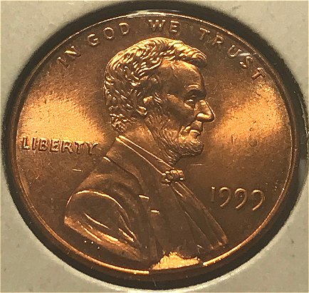 1999-Lincoln:-Extra-Metal-On-Bottom-Of-Obverse-+-Inside-The-Second-9