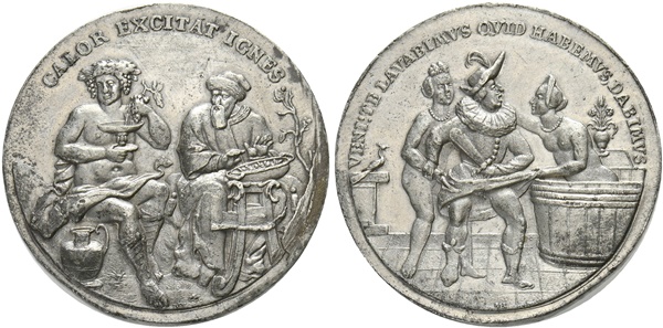 Tin-Medal-Of-Unkown-Origin-And-Unkown-Age-17th/18th-Century-Medal-By-Martin-Brunner