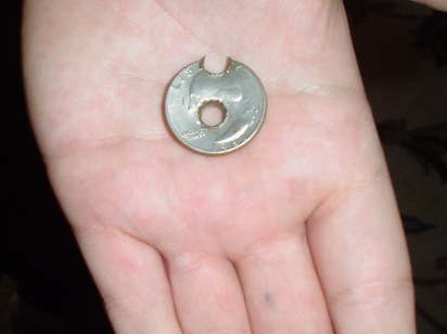 Ugliest,-Heavily-Damaged-Silver-Eagle-Coin-Ever,-Scrap-Silver-Coin