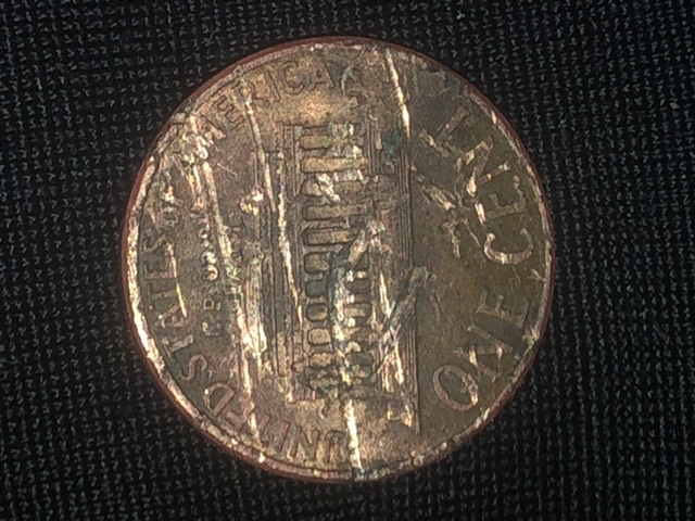 2000-D-Lincoln-Memorial-Cent-With-Multiple-Clashes-?