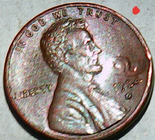 1984-D-Penny-With-Odd-Punch-Mark