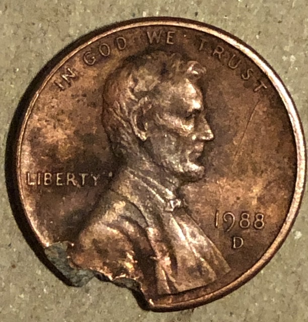 1988-D-Lincoln-Cent---Damaged-Planchet-Or-PMD