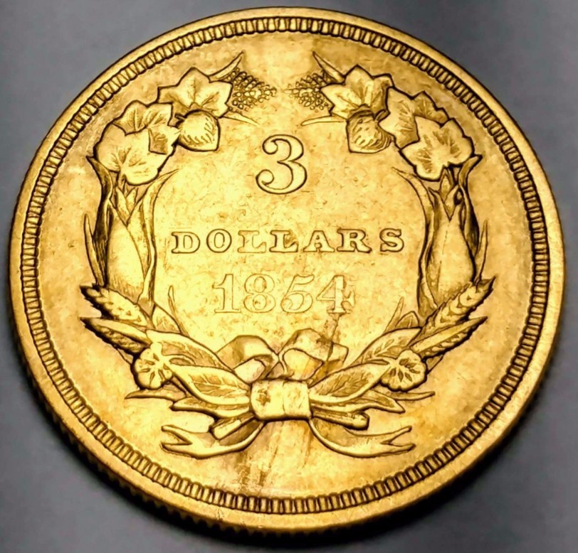 1854---$3-Gold---Grade?