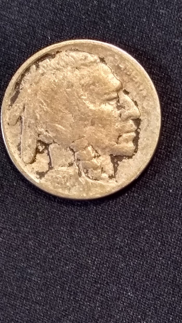 1920-Buffalo-No-Mint-Mark-Wore-Out-Or-Error