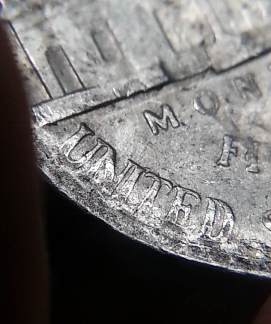 Hollow-Lettering-On-Rough-2003-D-Nickel,-PMD?