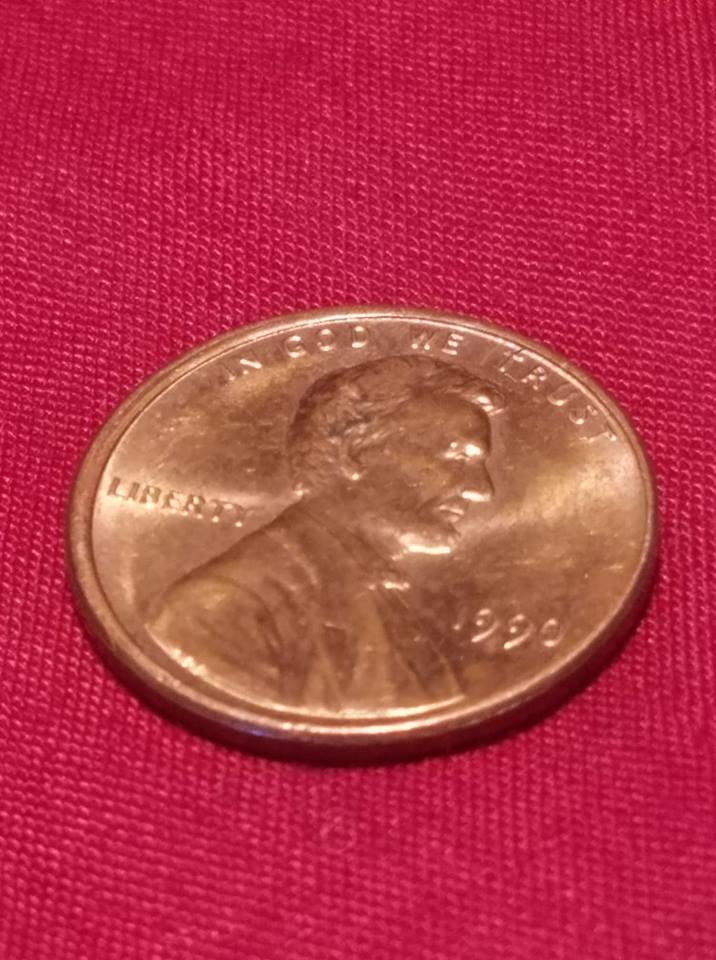 1990-Lincoln-Cent-With-Forced-Misalignment