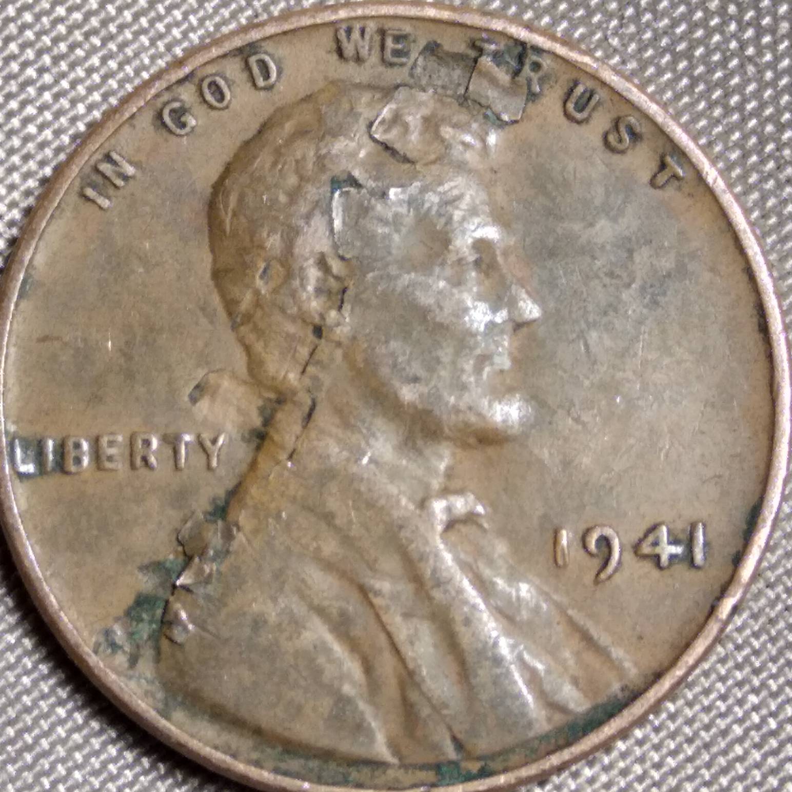 1941-Penny-Striking-Damage-On-Front-Maybe?