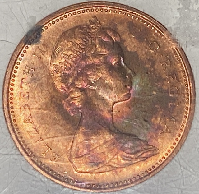1965-Rainbow-Canadian-Pennies