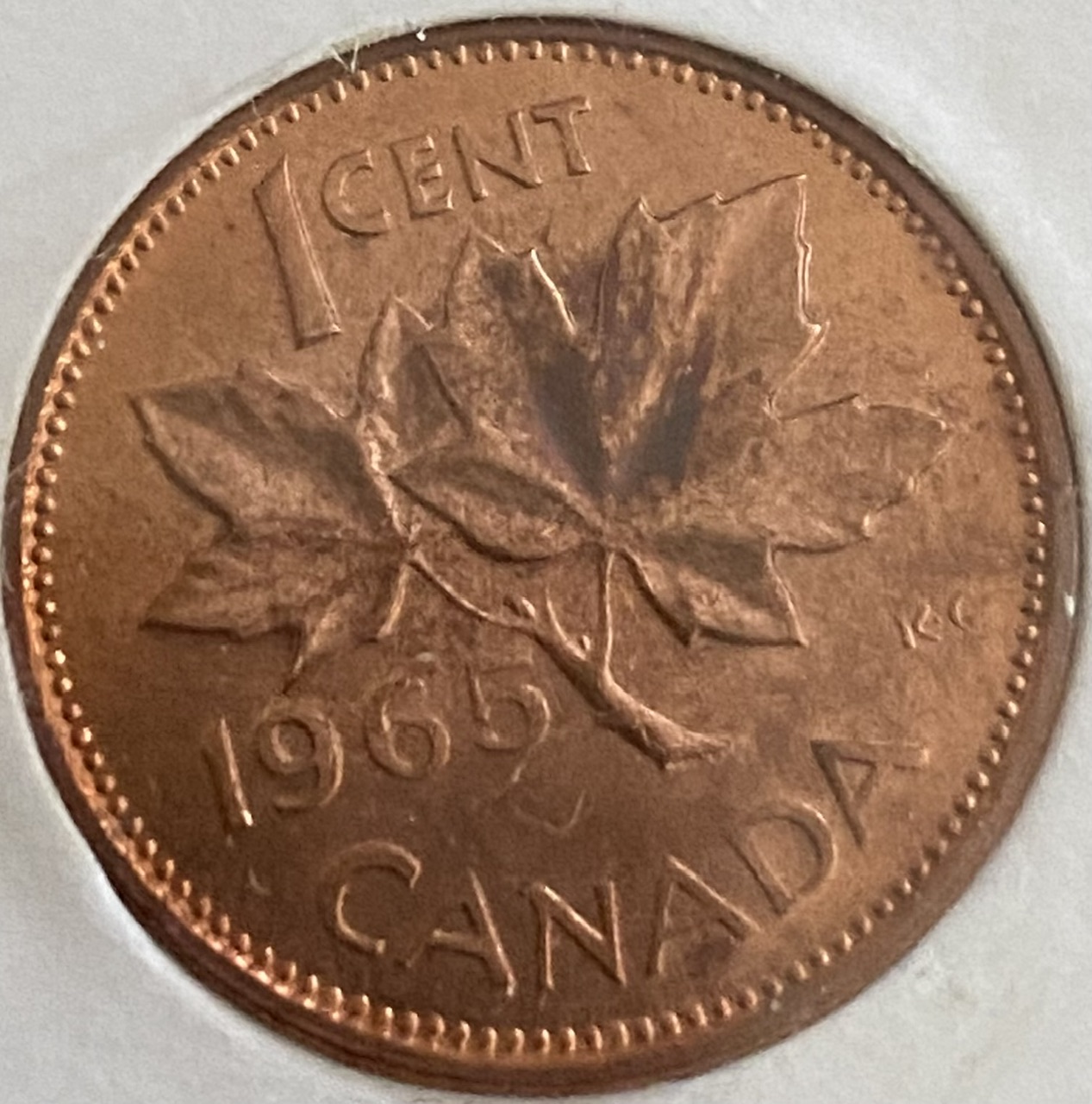 1965-Rainbow-Canadian-Pennies