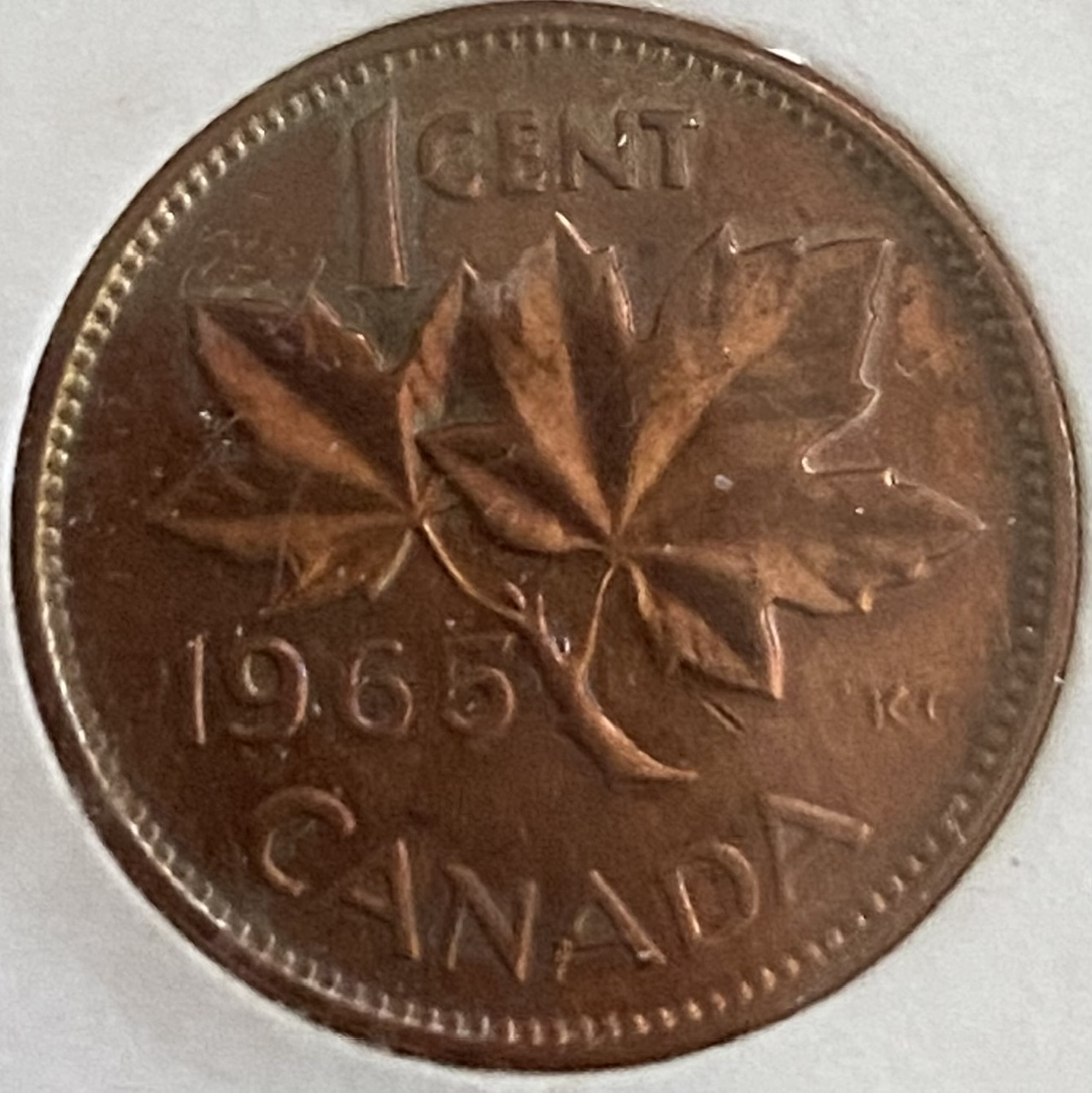 1965-Rainbow-Canadian-Pennies