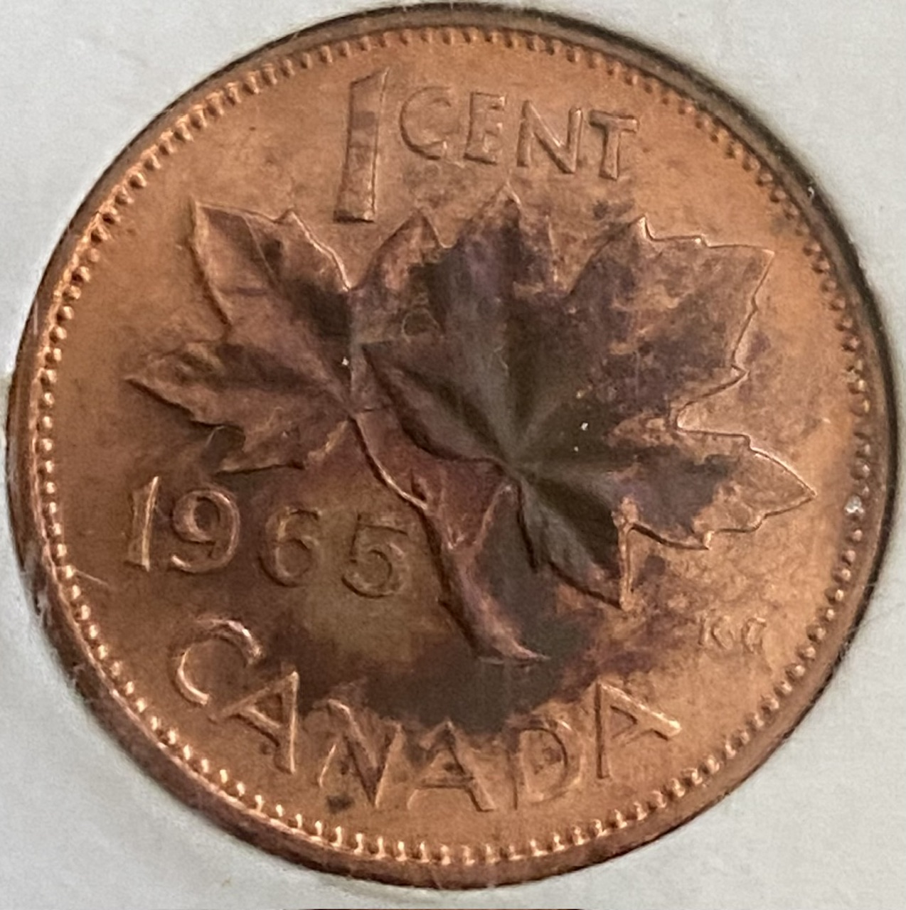1965-Rainbow-Canadian-Pennies
