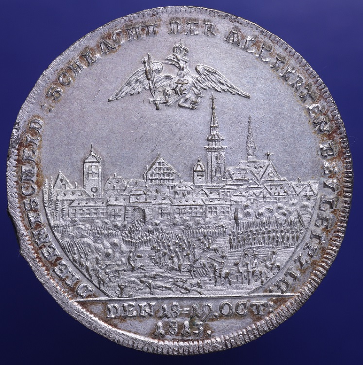 A-Jeton-Depicting-The-Battle-Of-Leipzig-1813