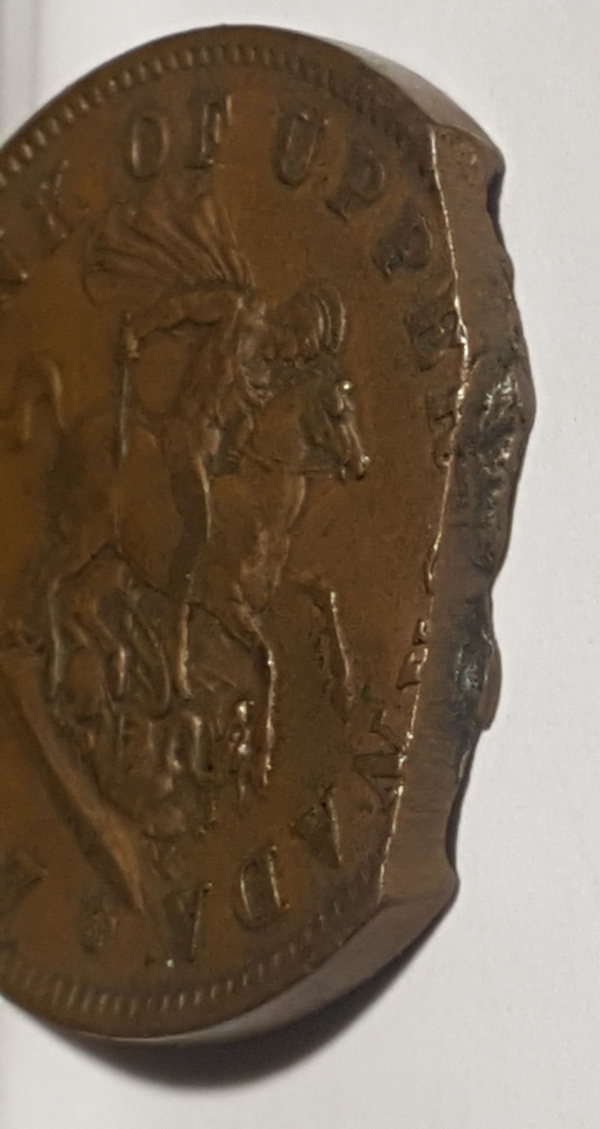 Upper-Bank-Of-Canada-1857-Penny-W/Die-Crack-And-PMD-Or-Error-Coin?