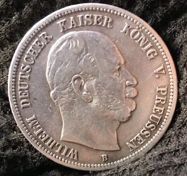 1876-B-German-States-Prussia-Wilhelm-2-Mark