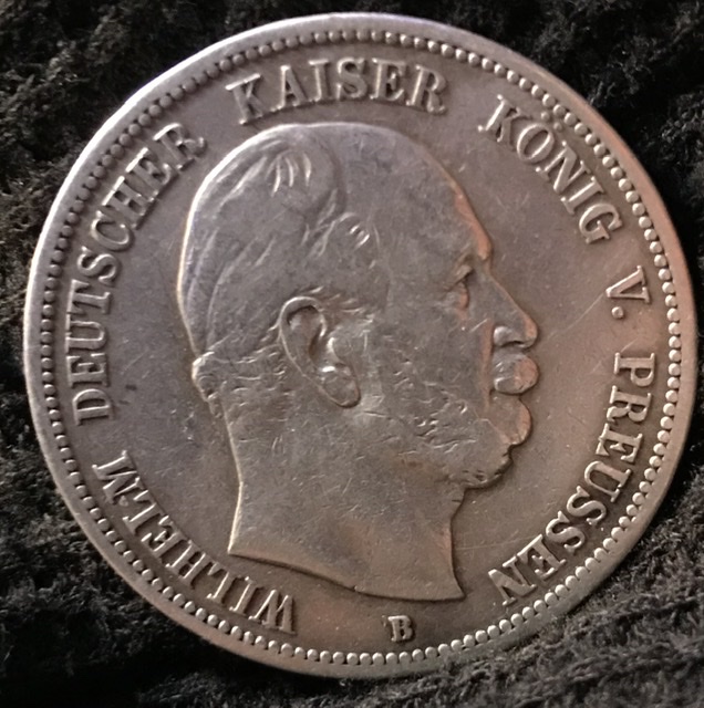 1876-B-German-States-Prussia-Wilhelm-2-Mark