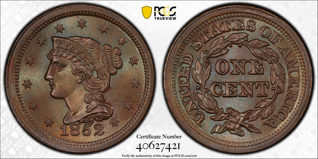 1852-Braided-Hair-Cent-NGC-MS-66...crossover?-Crack?