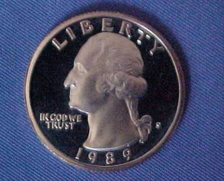 1989-P-Washington-Quarter-Proof?---Error?-No-Scratches-Bright-&-Shinny.