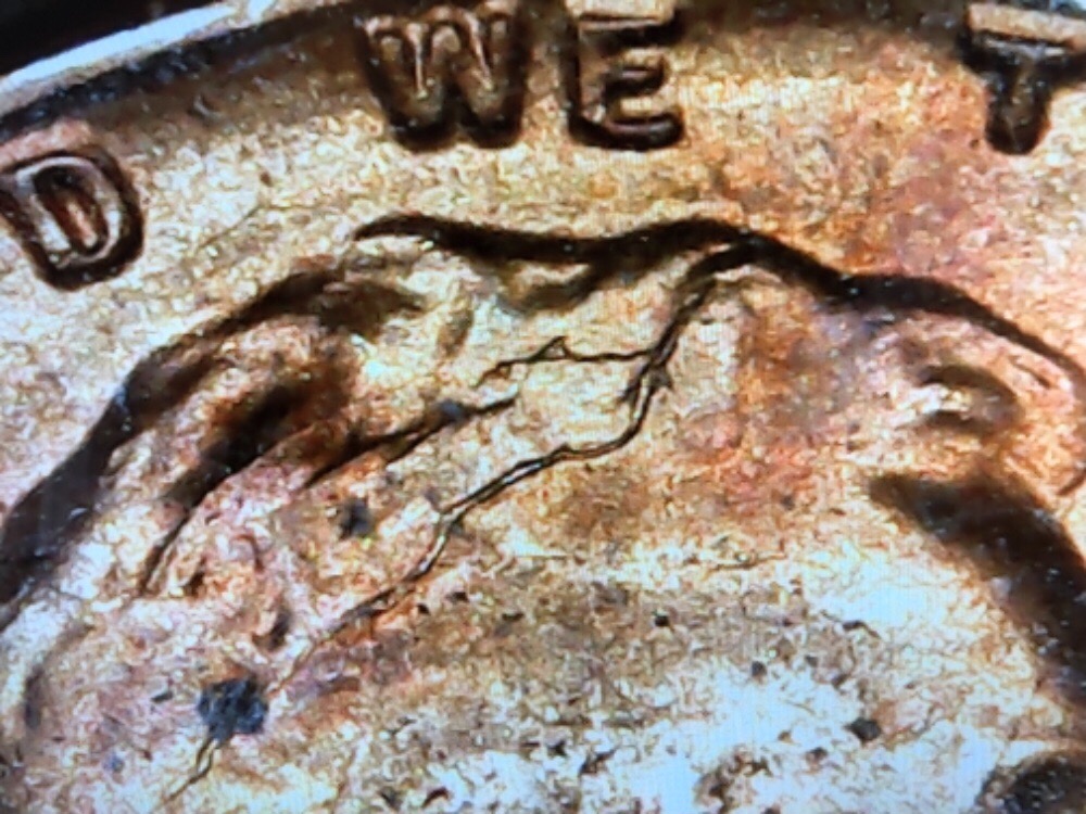 57-Wheatie-Large-Die-Crack?-Or-Break?across-Lincoln's-Head.
