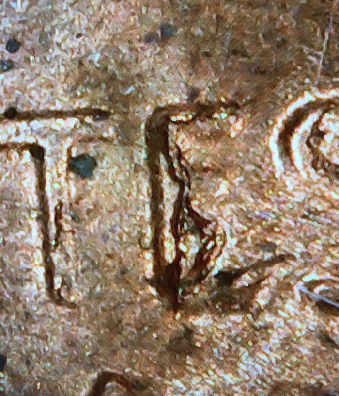 57-Wheatie-Large-Die-Crack?-Or-Break?across-Lincoln's-Head.