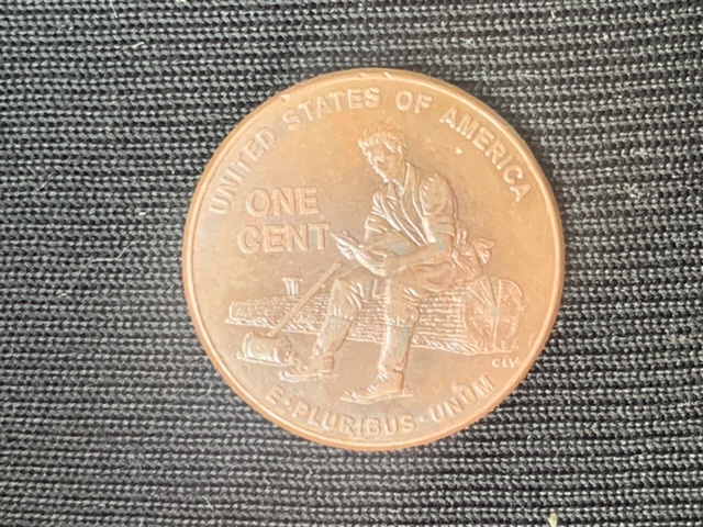 2009-Unique-Penny-With-A-Rare-Back-Photo