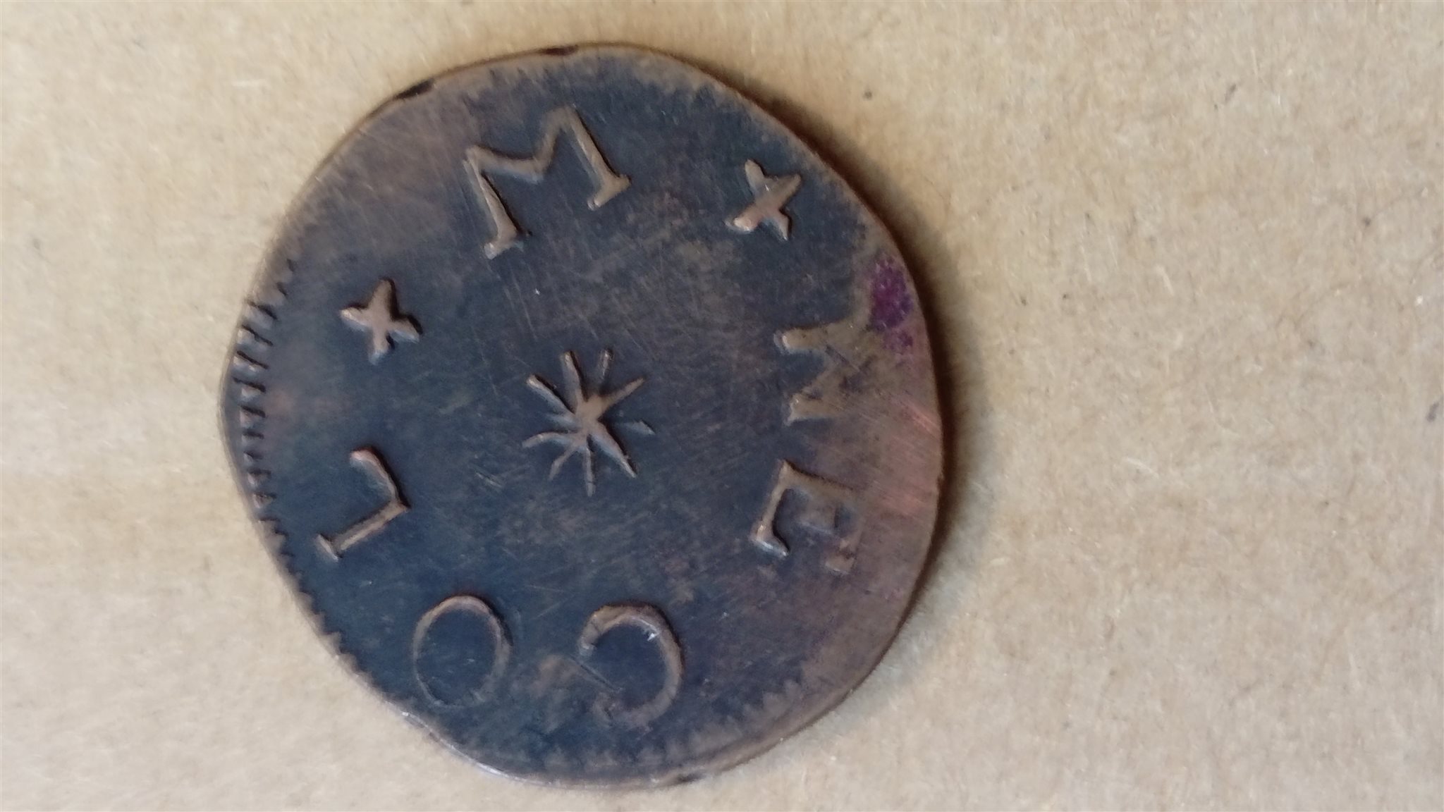 XII-Pence-1652-British-Or-Early-American-Token?
