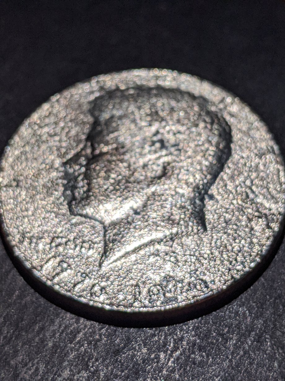 Found-This-Today...dramatic-Strike-Through-Kennedy-Bic-Half-Obverse&reverse