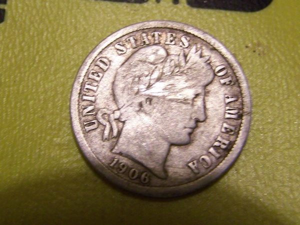 First-Silver-Wow!-1906-D-Dime!!