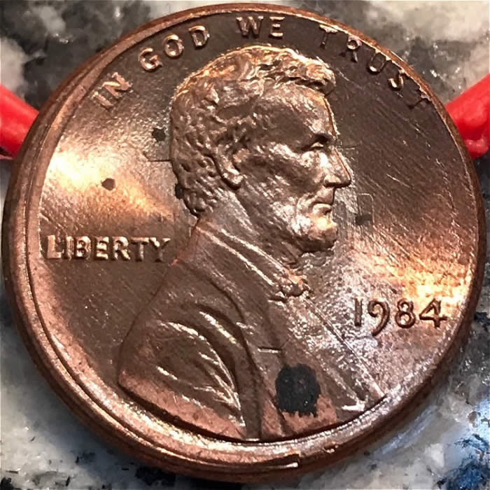 Slightly-Off-Center,-Partial-Collar-With-Clash.-1984-P-Cent!