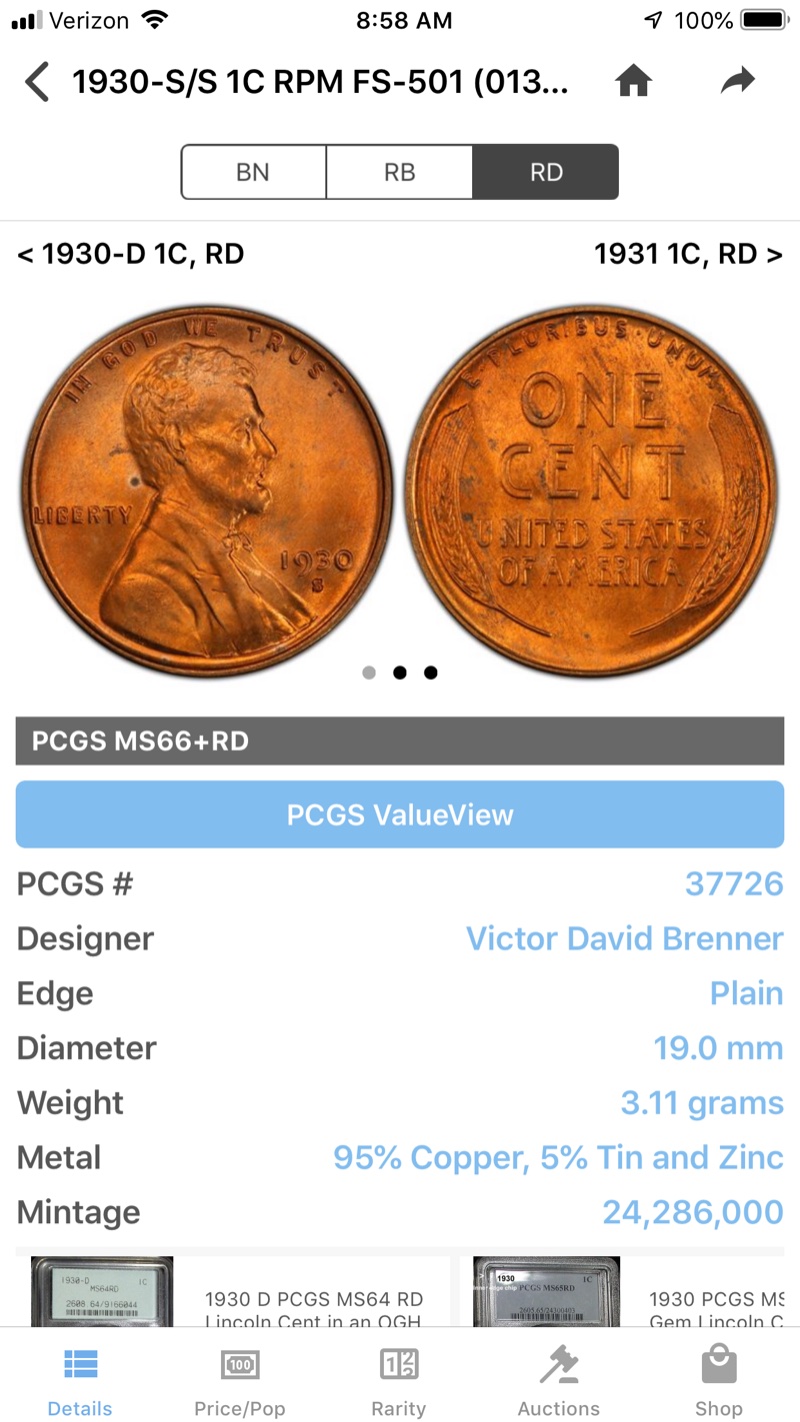 1930-S/S-Lincoln-Cent-For-Grade