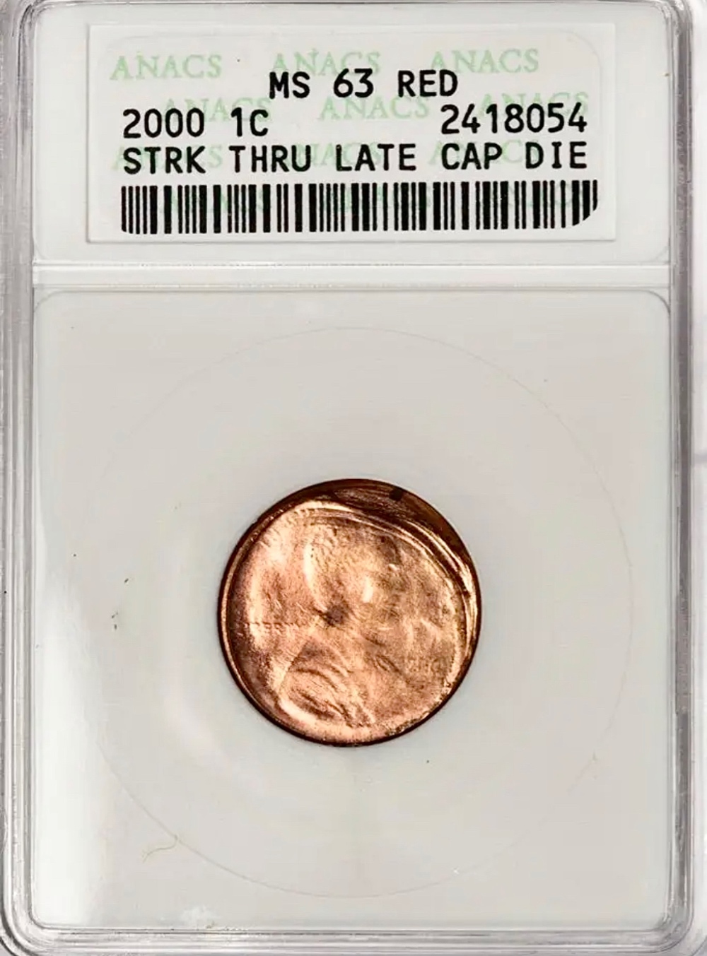 2000-LMC-Struck-Through-Late-Stage-Die-Cap-And-5%-Off-Center-ANACS-Off-Center-Not-Noted-On-Slab