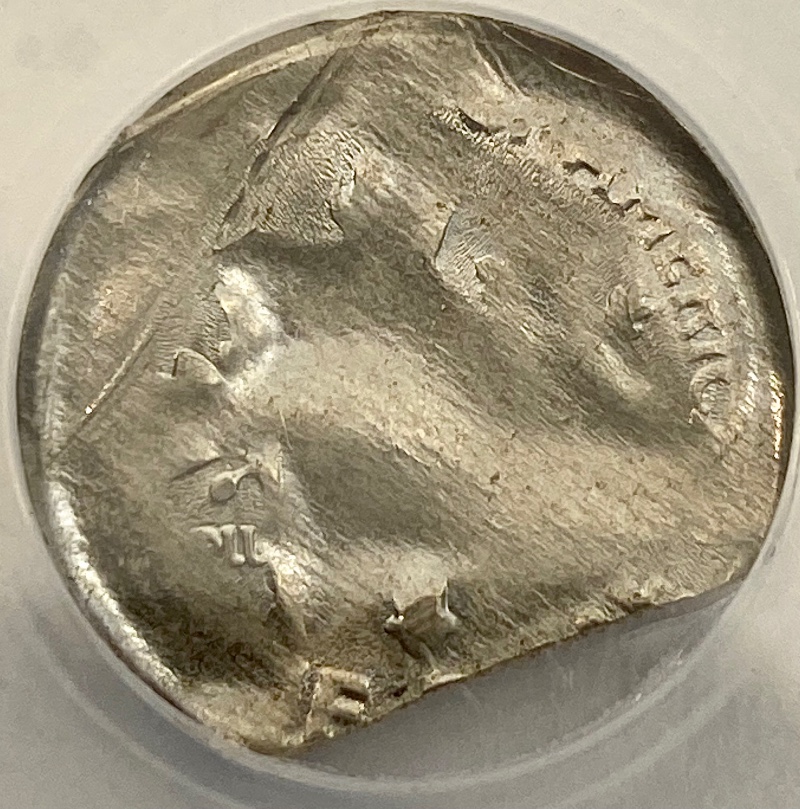 ND-Jefferson-Dime-Struck-On-Folded-Over-Clad-Layer-With-More-Going-On.-Another-Big-ANACS-Miss-Label